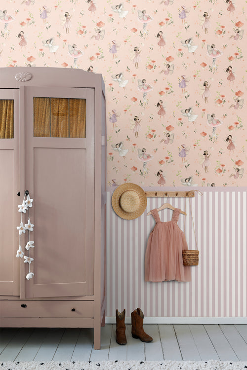 ESTAhome behang elfjes roze - 50 x 900 cm - 131341 - vtwonen shop