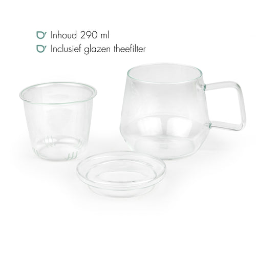 Bredemeijer -Tea for one Livorno glas transparant 290ml