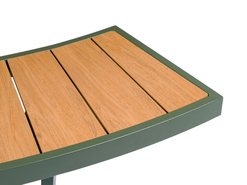 MaximaVida ronde aluminium picknicktafel Bermuda Ø 250 cm olijfgroen - vtwonen shop