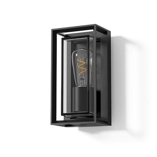 Artdelight buitenlamp Leeds - 1 lichts - 11.7  x 25.9   cm - zwart