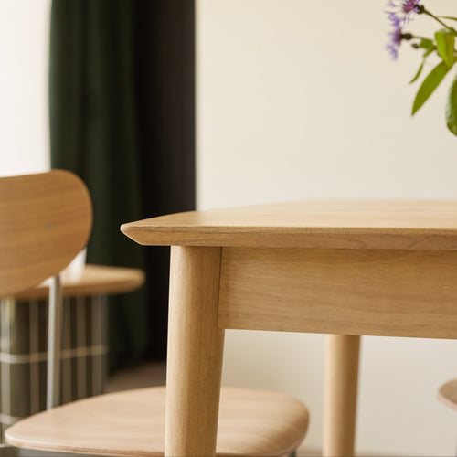 Tikamoon Uitschuifbare tafel in massief mangohout 4-6 personen. - Naturel