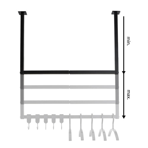 HOME DELUXE - SWAY kapstok - inclusief hangers en haken - kleur: zwart