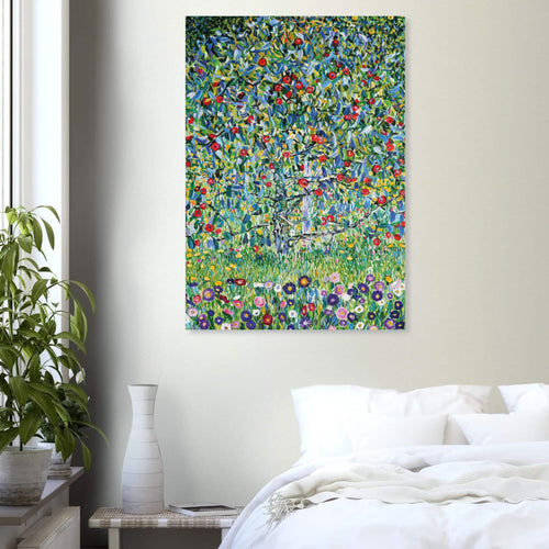 Artfulprints Poster met Lijst Gustav Klimt - Apple tree   - 50x70 cm - Groen