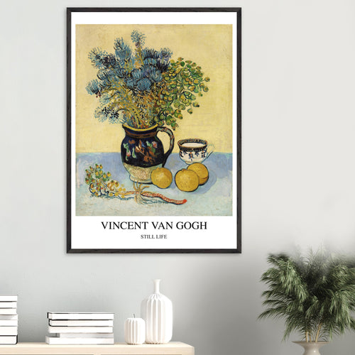 Artfulprints Poster Vincent van Gogh - Still life   - 70x100 cm - Geel