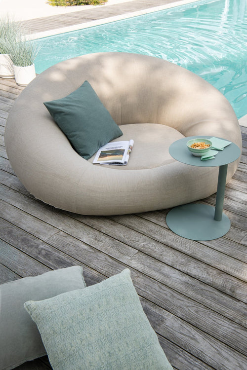 J-Line matras Donut - kunststof - grijs