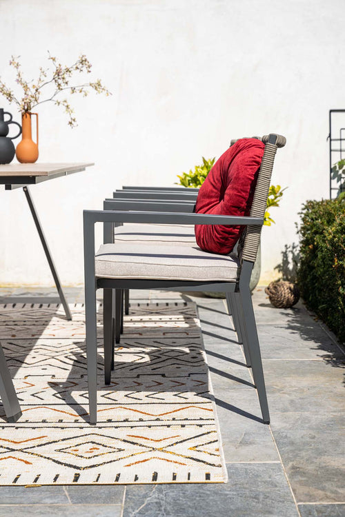 Garden Impressions Florance tuinstoelen set van 4 stapelbaar