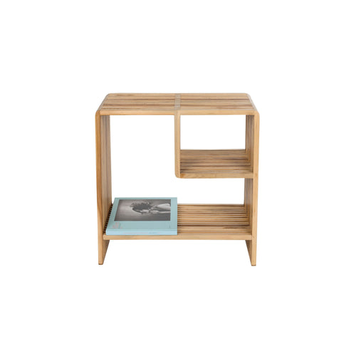 Housecraft Living Djia Bijzettafel/ Nachtkastje Teak Hout - Bruin - vtwonen shop