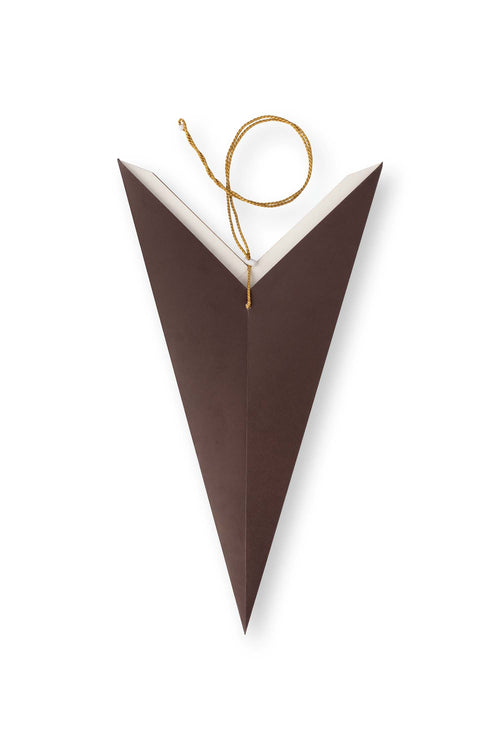 vtwonen - Kerstster - Papier - Donkerbruin - 110x24 cm