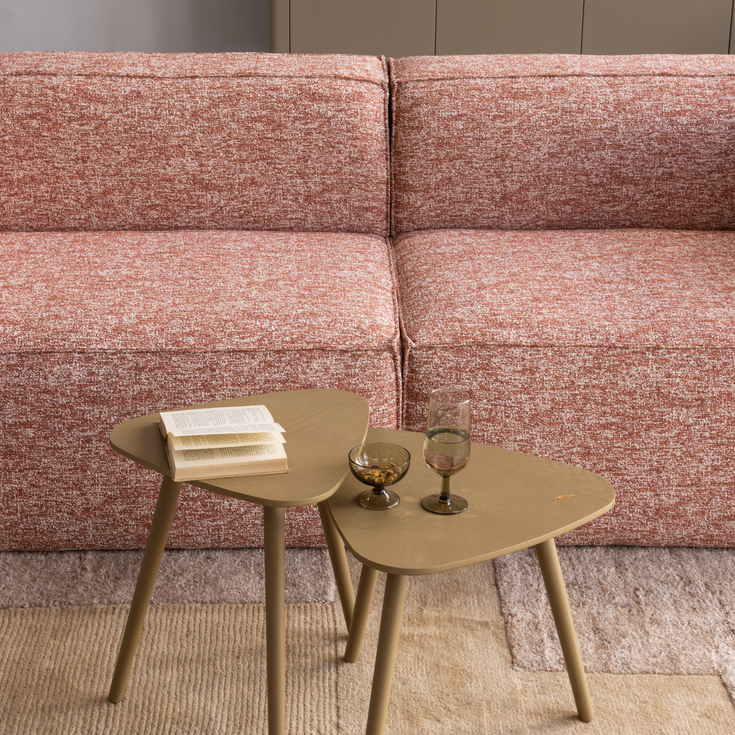 WOOOD Bijzettafel Pim Essen, Set van 3 stuks - zwart - Exclusive - 373696-Z