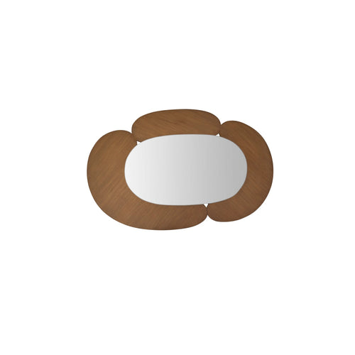 Tikamoon Ovale spiegel in licht mindihout 115 x 75 cm - Naturel - vtwonen shop