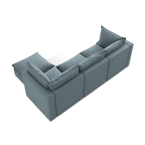 LaMiaSofa hoekbank rechts Ravenna - bouclé - jeans - 255x165x77