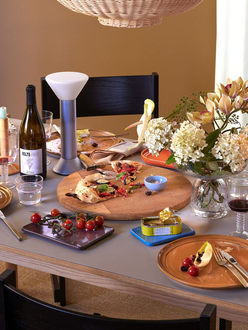 Hübsch draagbare lamp Flash - glas/ijzer - ø14xh30cm, led, 3w - vtwonen shop