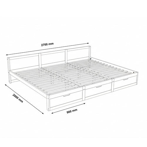 HOME DELUXE gezinsbed DILAR – grenen natuur