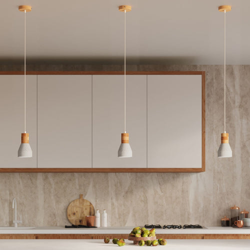 Sollux Lighting Hanglamp QUBIC grijs - 10x10x120cm
