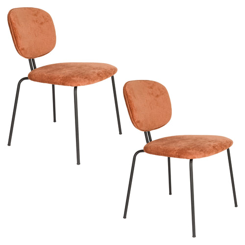 Housecraft Living Bouton Eetkamerstoelen Terra - Set van 2 - vtwonen shop