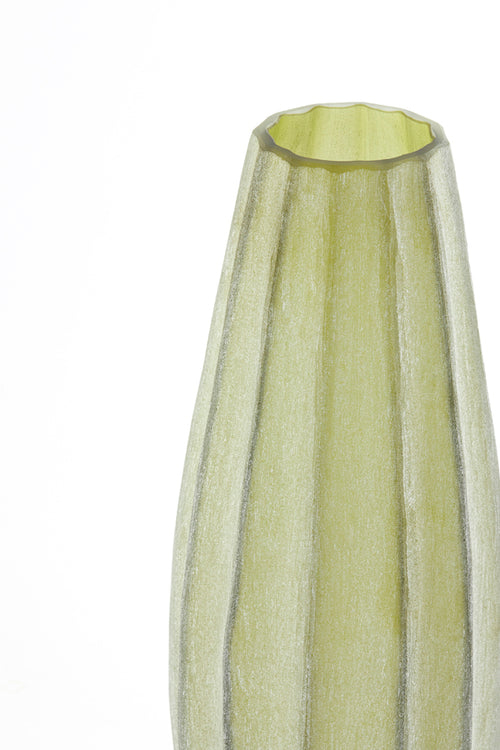 Light & Living vaas BRADLEY - Ø17.5x44.5cm - groen - vtwonen shop