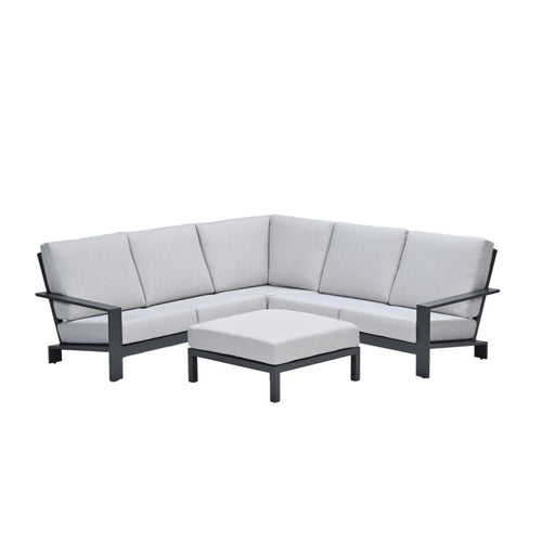 Garden Impressions loungeset Coba 4-delig donker grijs - valley sand