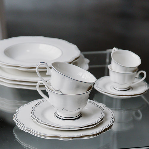 S|P Collection - Diep bord 23,5/14xH3,5cm Odette - Set van 2