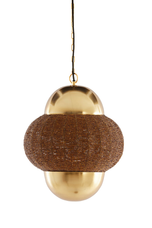 Light & Living hanglamp CETARA - bruin - Ø33x38cm - vtwonen shop
