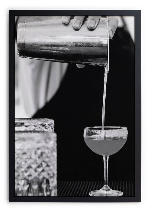 Zwarte lijst met kader 40x30 Cocktail barman - vtwonen shop