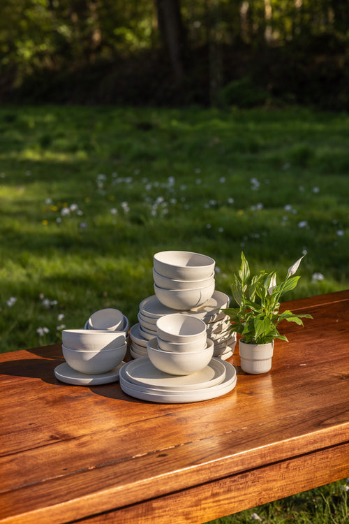 Mimo Homeware mini schaaltje Dreamy Ivory - 8 cm - Set van 6