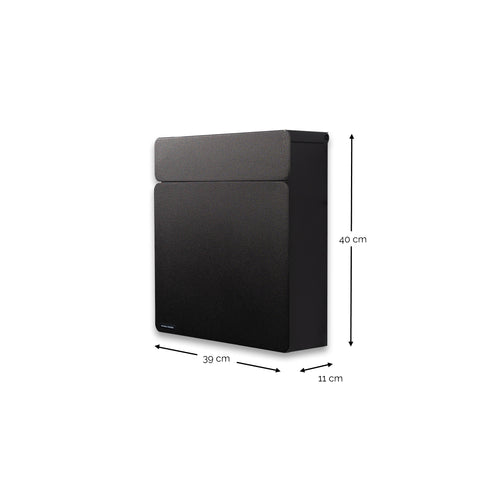 Spinder Design brievenbus Inbox - Zwart - Incl. sleutel - vtwonen shop