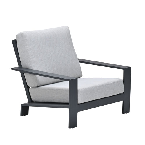Garden Impressions loungestoel Coba donker grijs - valley sand