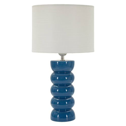 Mauro Ferretti tafellamp - Ø 25x46 cm - blauw/wit