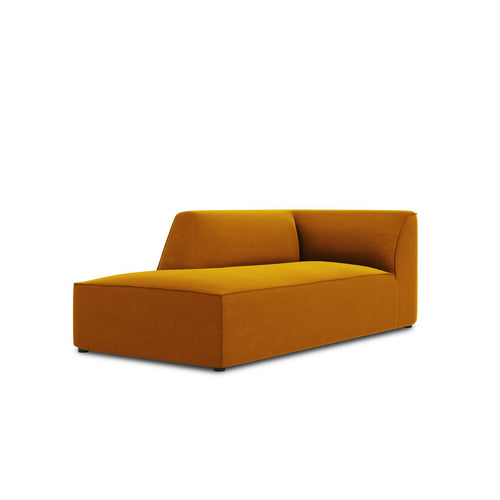 Cosmopolitan Design - Ligstoel links Siena flueel geel - 181x93x69cm