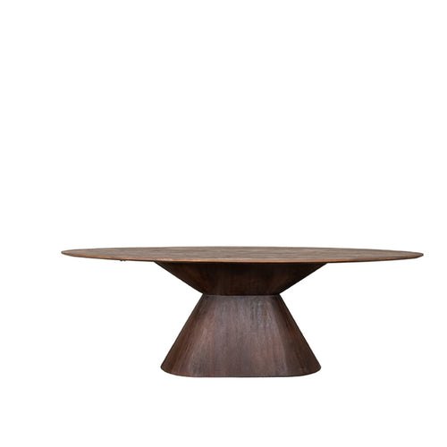 LABEL51 Eettafel Jagger - Donkerbruin Mangohout - 240x110x76cm - vtwonen shop