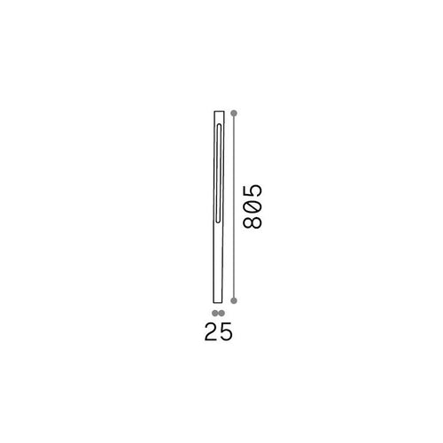 Ideal Lux JEDI Buitenlamp Spike Coffee 1x LED 1250lm 3000K IP65