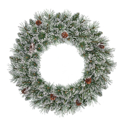 Black Box Trees Vandans Kerstkrans - Ø60 cm - Groen Frosted