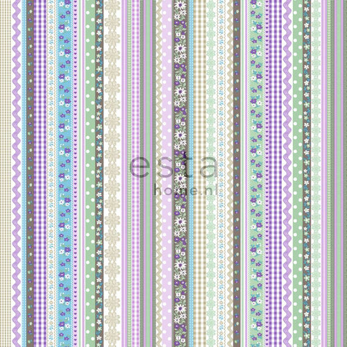 ESTAhome behang lintjes pastelkleuren - 53 cm x 10.05 m - 138143