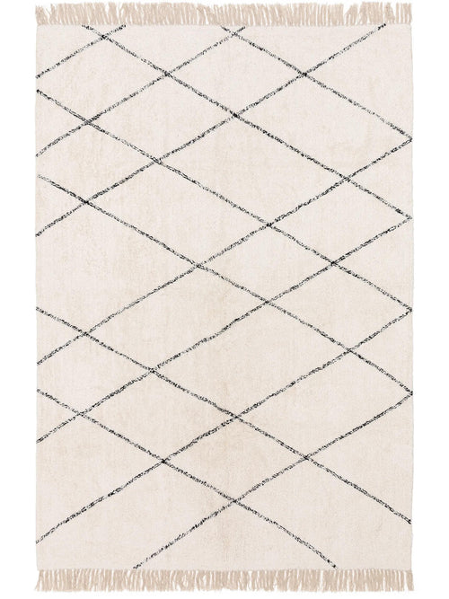 benuta wasbaar katoenen vloerkleed Naomi - crème - 160x230 cm