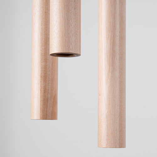 Sollux Lighting Hanglamp PASTELO 3P hout - 19,5x19,5x115cm
