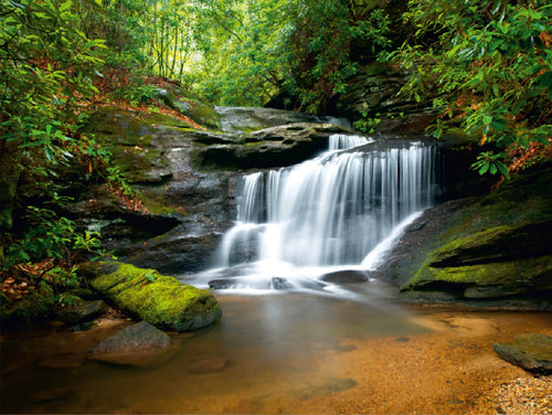 Sanders & Sanders fotobehang waterval groen - 375 x 270 cm - 600419