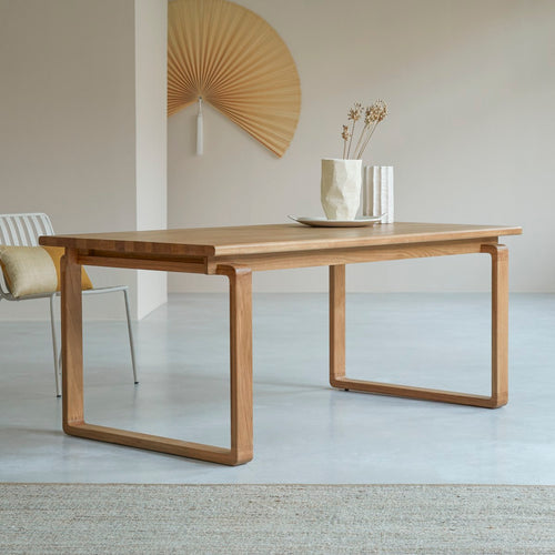 Tikamoon Massief eiken tafel voor 6/8 personen - Naturel - vtwonen shop
