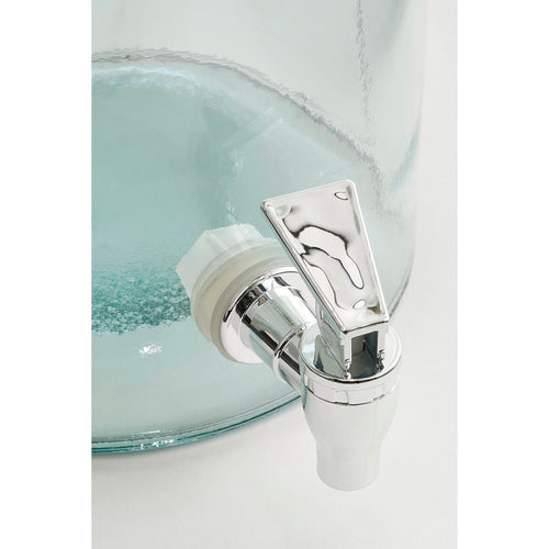 Mica Decorations Drankdispenser met Kraantje - 6 liter - Gerecycled glas - Transparant