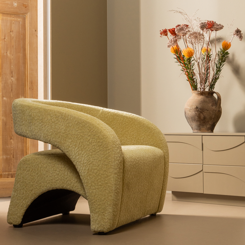 BePureHome fauteuil Radiate - Textured - Lime - 73x73x74 - vtwonen shop