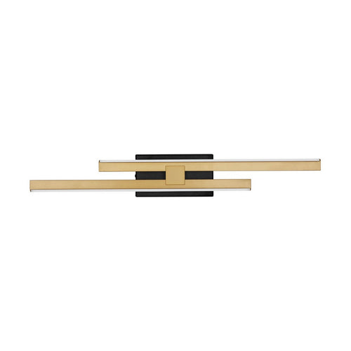 Nova Luce ANTAMA Geïntegreerde LED-wandlamp Sandy Black, Gold Triac dimbare LED 12W 510lm 3200K