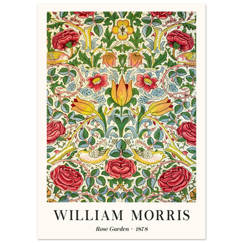 Artfulprints  William Morris - Rose garden 1878   poster 50x70 cm - vtwonen shop