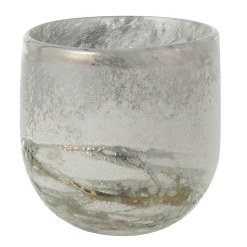 J-Line windlicht Scavo - glas - grijs - small - vtwonen shop