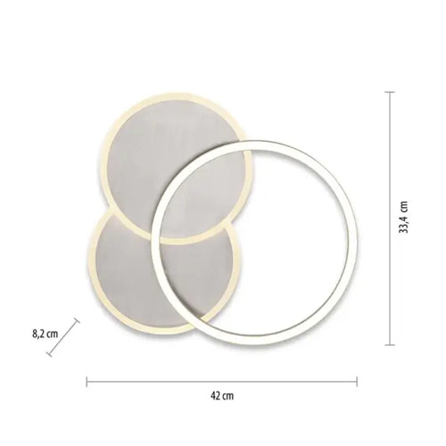 Paul Neuhaus plafondlamp Baikal - 3 lichts - 43  x 8.2   cm - mat chroom