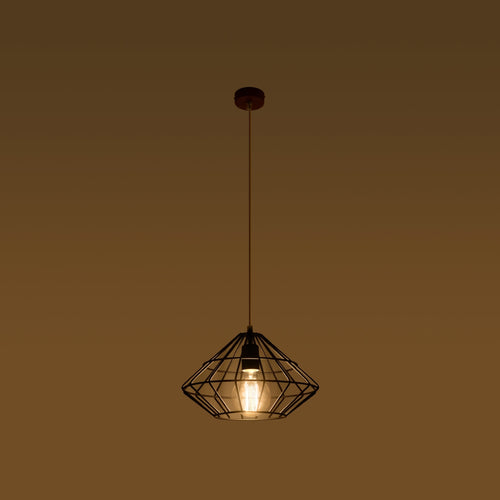 Sollux Lighting Hanglamp UMBERTO zwart - 32x32x120cm