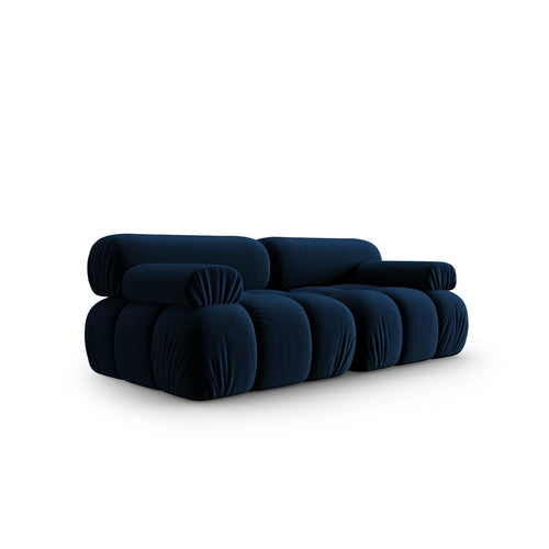 Cosmopolitan Design - Modulaire bank Cortina 2-zits, flueel koningsblauw - 94x188x70cm