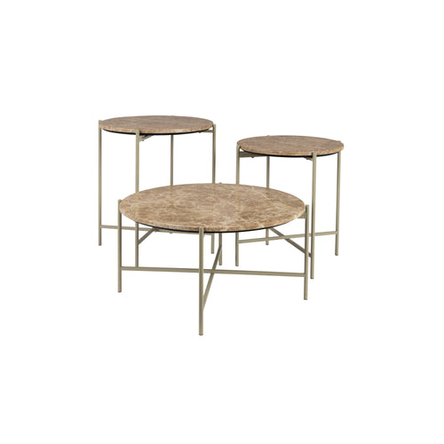 Housecraft Living Tooz bijzettafel Rond 60 cm Marmer Beige - vtwonen shop