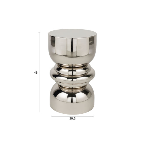 Housecraft Living Kinga Bijzettafel Rond 29.50 cm Zilver - vtwonen shop