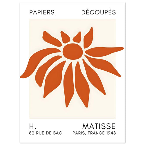 Artfulprints  Matisse – Deep sea dance orange   poster 30x40 cm - vtwonen shop