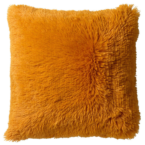 FLUFFY - Kussenhoes 45x45 cm - superzacht - effen kleur - Golden Glow - geel