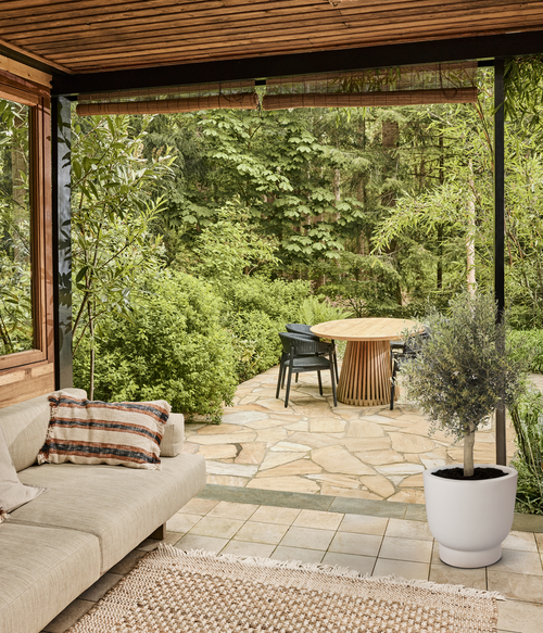 elho amber grail 58 linnen wit | Bloempot |Premium statementdesign
